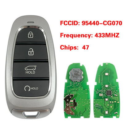 4 Button Smart Remote Key 433MHz 47 Chip for Hyundai (2011-2016)