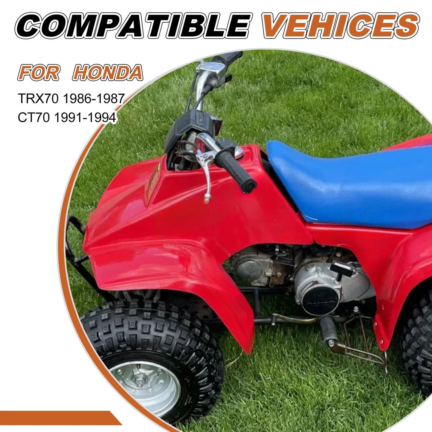 Air Filter Cleaner Element with Plate for Honda FourTrax 70 TRX70 1986-1987