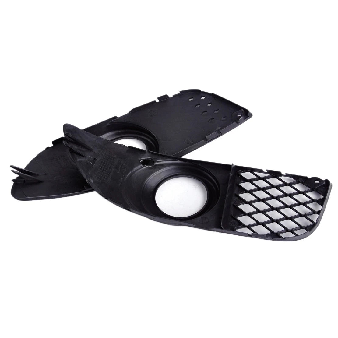 2 x Bumper Fog Light Grille Trim for Mitsubishi Lancer (2008-2014)
