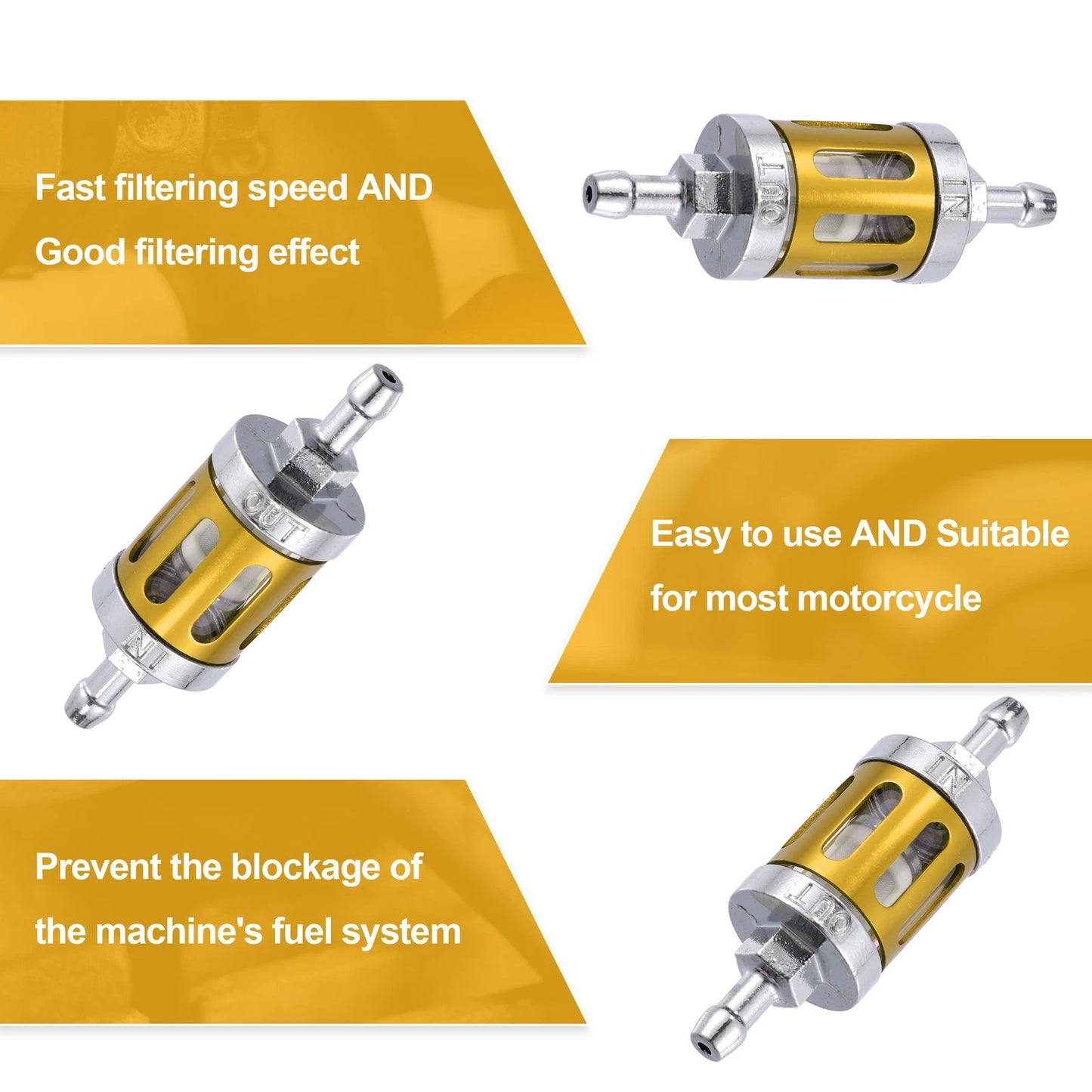 8mm Fuel Filter Inline Gas Line for Motorbike ATV