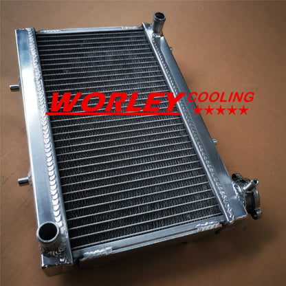 Aluminum Radiator for Honda TRX250 TRX250R (1988-1989) + Hose, Black