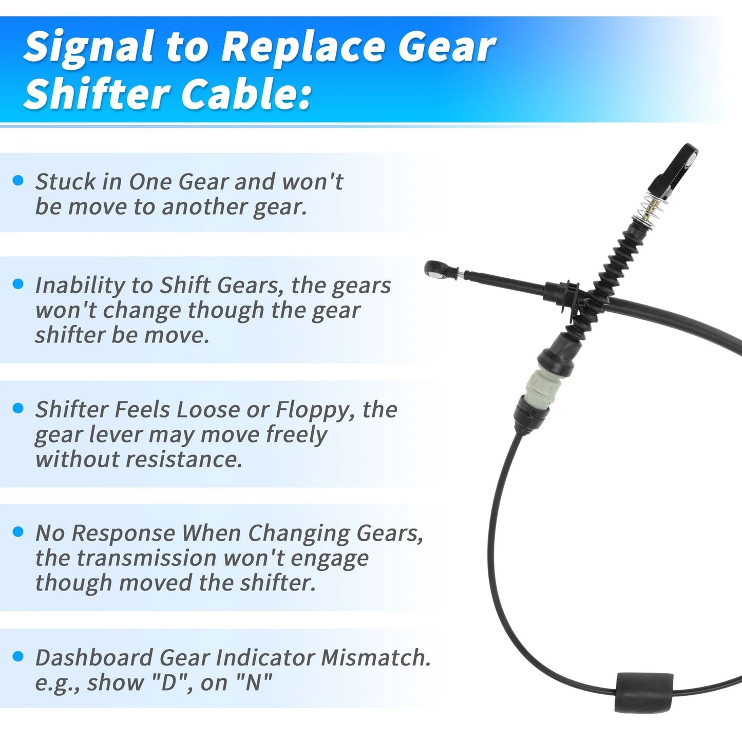 Auto Trans Gear Shifter Cable for Dodge Avenger & Chrysler 200