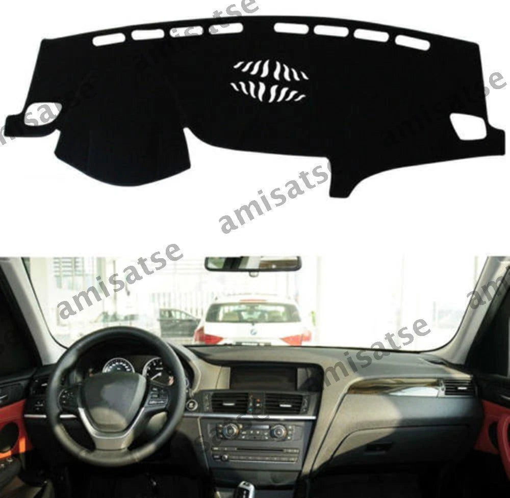 Dash Cover for BMW X4 2014-2016, Black Dashboard Mat Sun Visor Pad