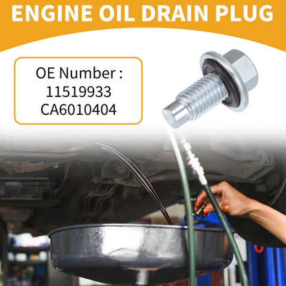 Oil Drain Plug Pan Thread Repair for Buick Metal Silver Tone 1 Pc