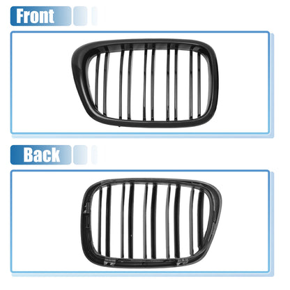 Front Hood Bumper Grille for BMW 525i 530i E39 (2001-2003) - Black