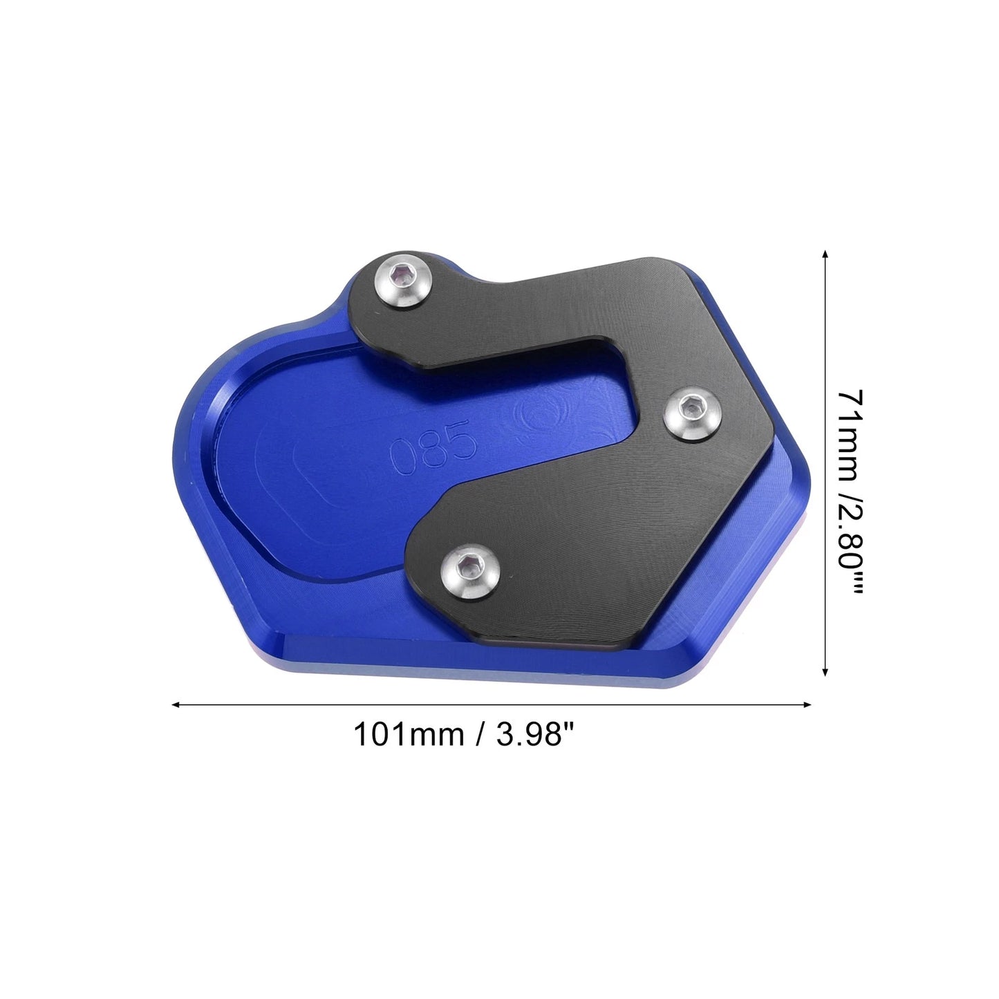 Kickstand Pad for BMW Motorcycle Side Stand Support Plate - Blue