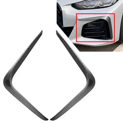 Black Front Bumper Side Splitter Spoiler for BMW 4 Series G26 M Sport (2020-2024)