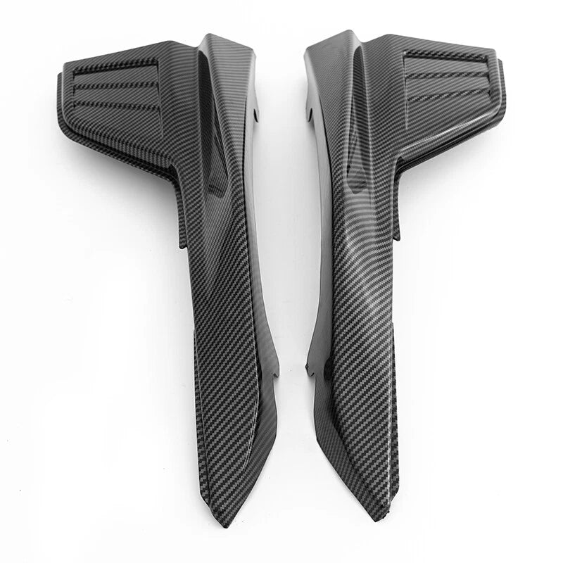 2 x Carbon Black Rear Bumper Splitter Lip Protector for Toyota Corolla (2020-2023)