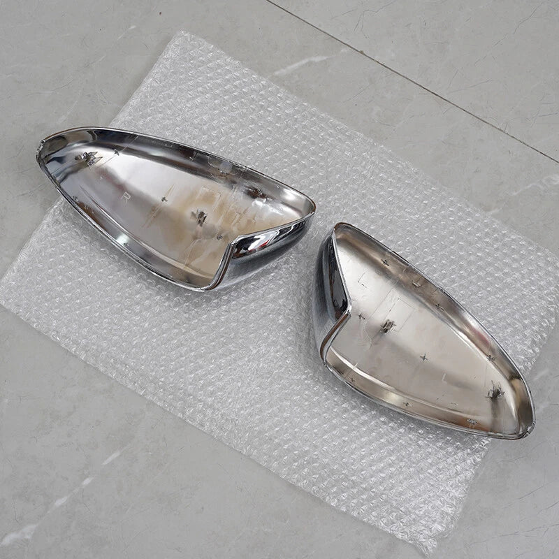 2 x Chrome Door Side Wing Mirror Covers for Peugeot 208/2008 GTi (2012-2019)