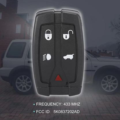 Keyless Entry Remote Fob 433MHz for Land Rover Freelander (2007-2015)