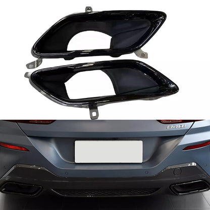 Rear Exhaust Tips for BMW 8 Series 840 G15 G16 (2019-2024) Black