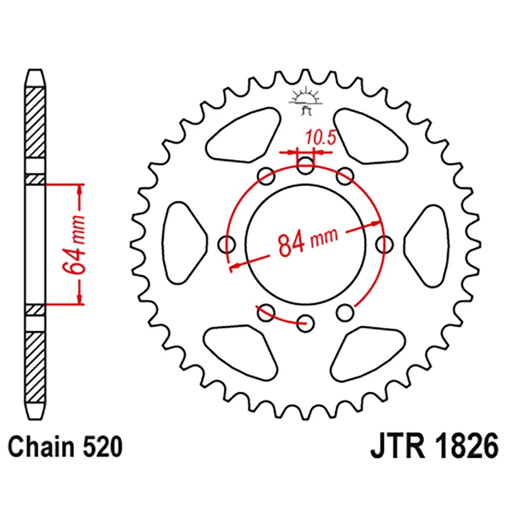 Sprocket / 41T / Rear Steel for Kawasaki KFX400 (2003–2006)