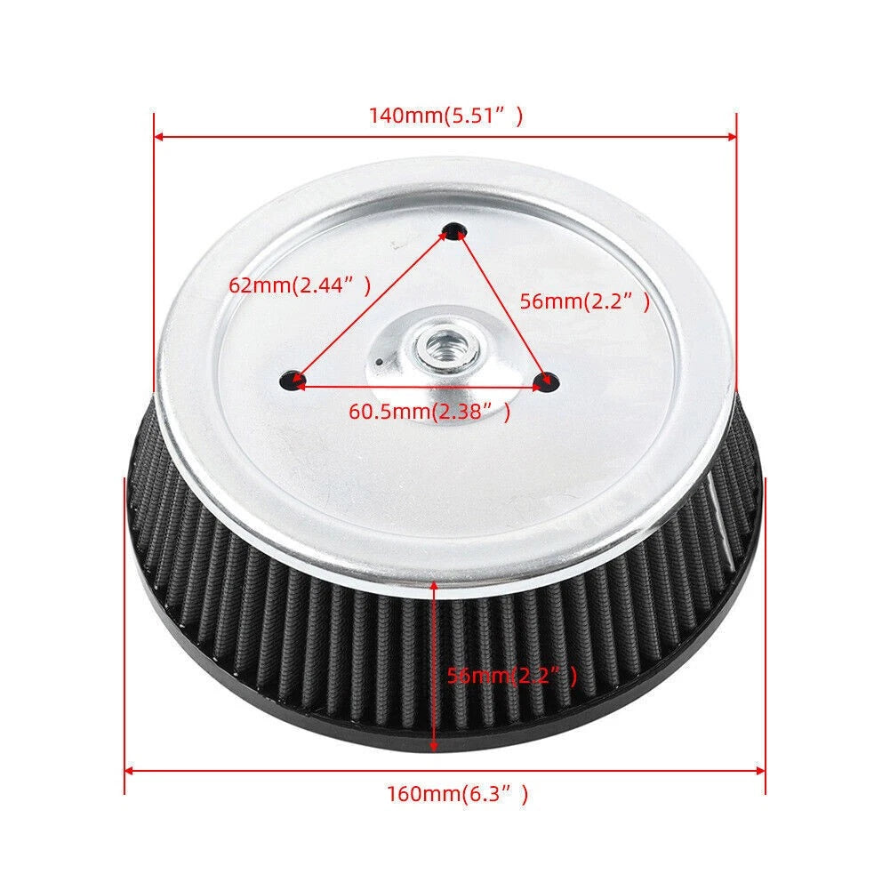 Air Cleaner Filter for Harley Touring 1999-2007, Softail 2000-2015, XL883 1200