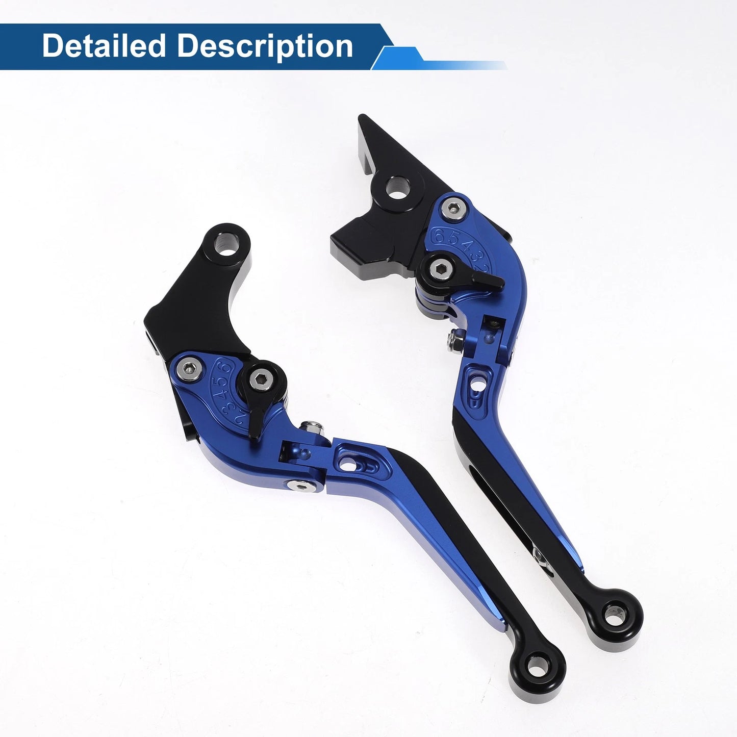 Adjustable Short Brake Clutch Levers for Suzuki GSXR150 (2017-2020) Blue Black