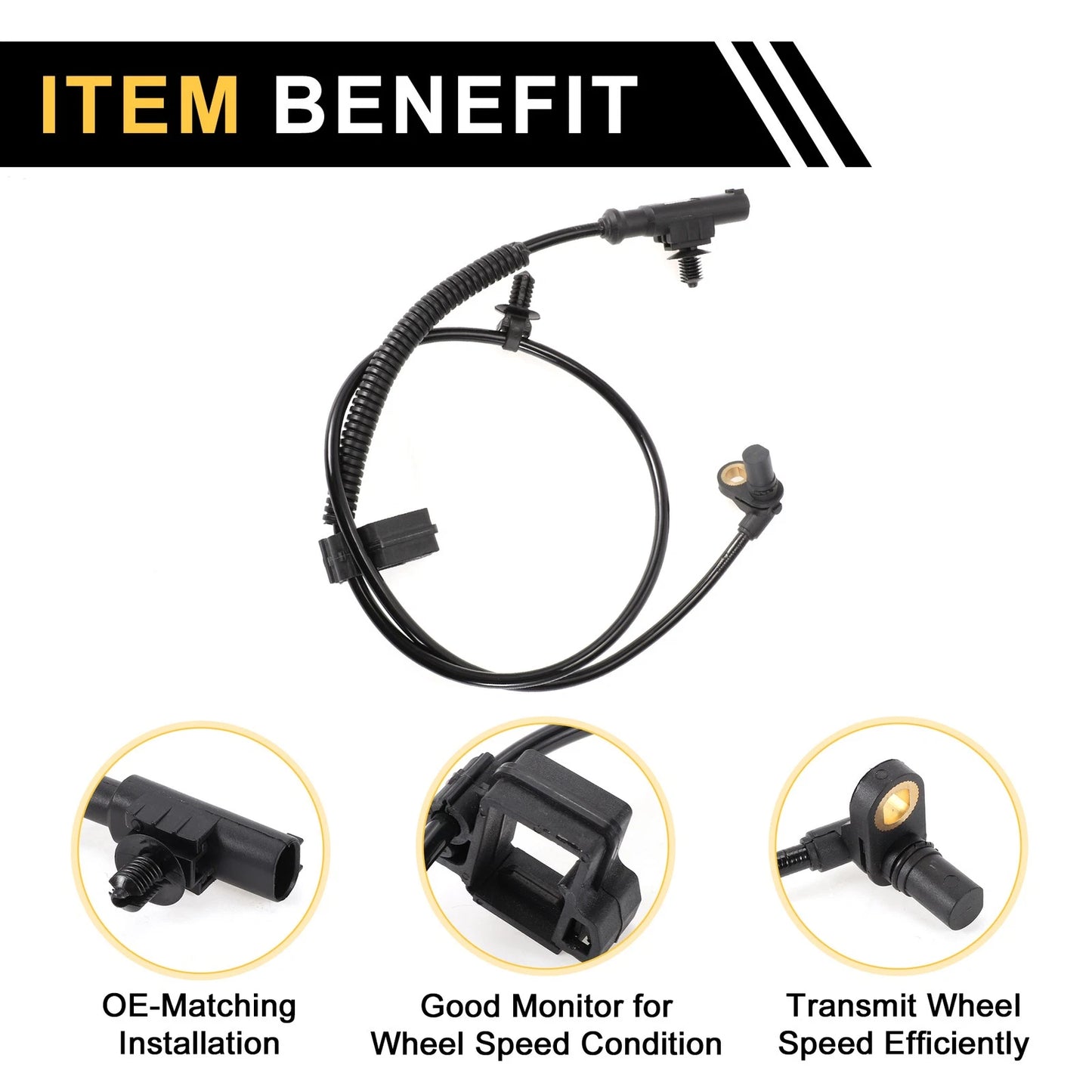 ABS Wheel Speed Sensor for Dodge Dakota / Ram Dakota (2005-2011)