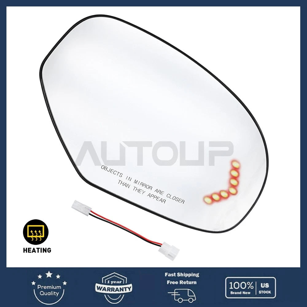 Mirror Glass Heated Turn Signal Right for Chevy Tahoe GMC Sierra 1500 (08–13)