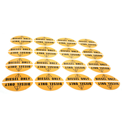 Diesel Only Decal Yellow Sticker for Truck Turbo Weatherproof