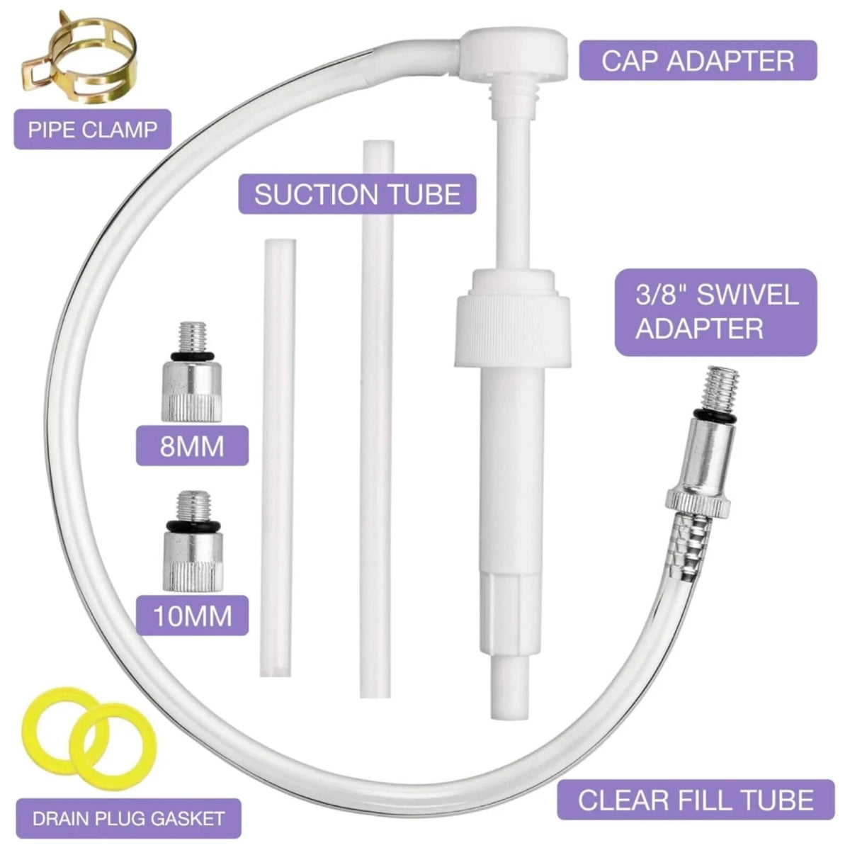 Gear Lube Pump & Metric Adapter for Tohatsu/Mariner/Mercury Outboard