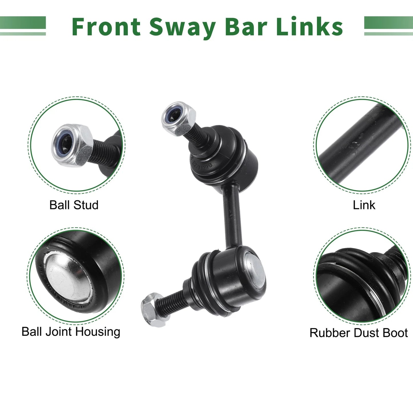 4x Front Suspension Kit Front Sway Bar Link Lower Ball Joint for Honda Civic