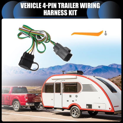 Set Vehicle 4-Pin Trailer Wiring Harness Kit Replacement for Buick Envision