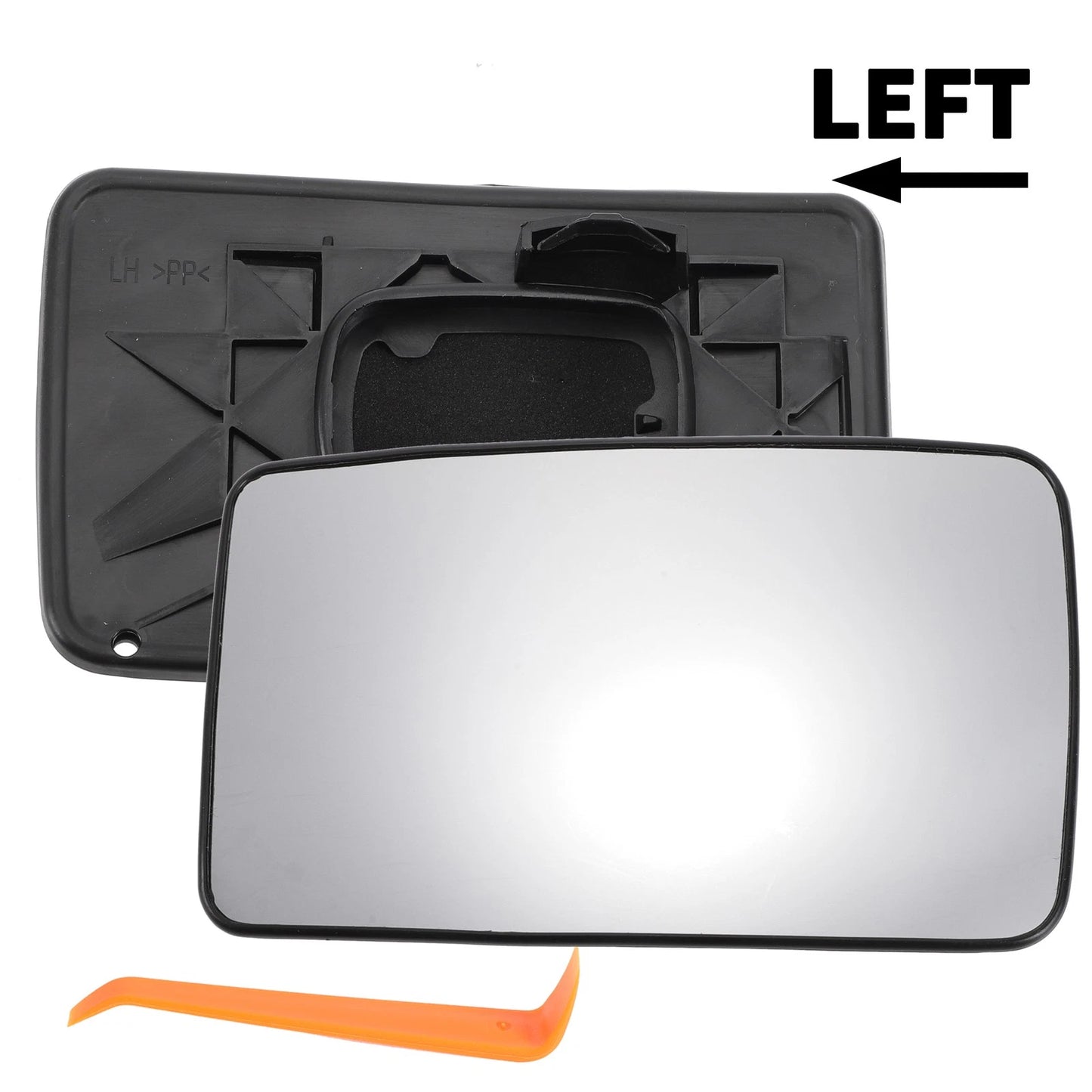 Left Driver Side Lower Mirror Glass Replacement for Ford F250 (2005-2016)