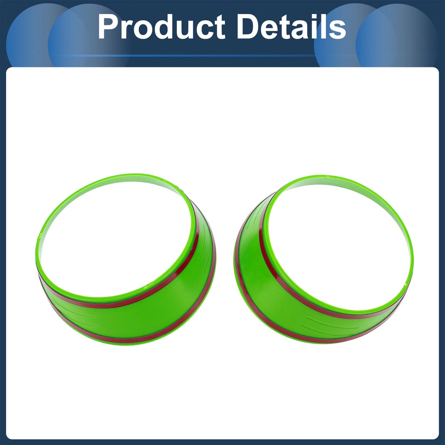 2 x Front Left & Right Headlight Trim Bezels for Jeep Wrangler (2027)