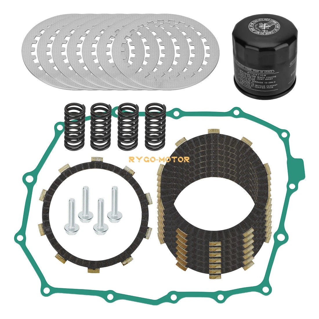 Clutch Friction Steel Plates Gasket for Honda VT750C Shadow ACE 750 (2001–2007)