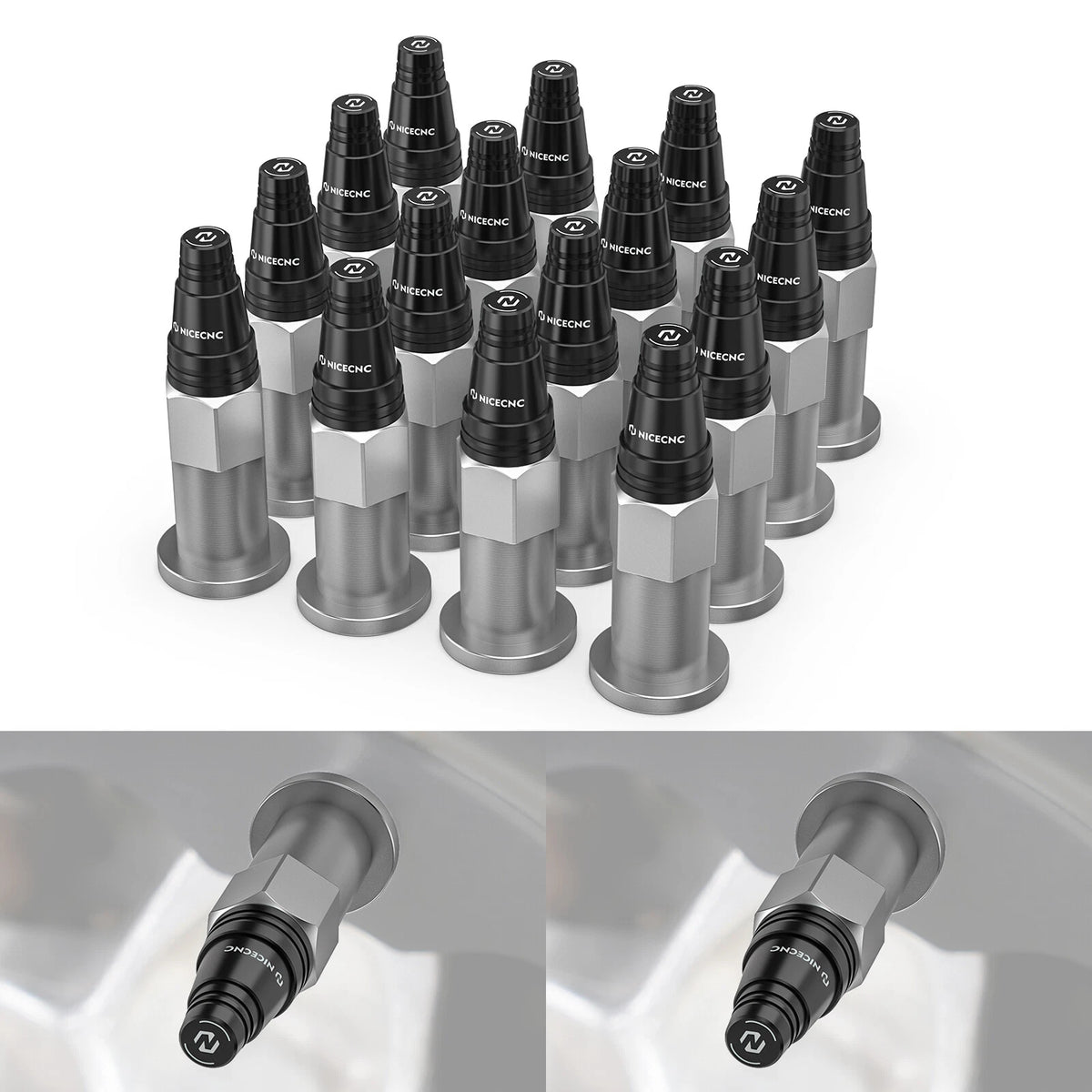 Spiked Wheel Lug Nuts Kit 10x1.25mm for YAMAHA YFZ450 (2006-2009, 2012-2013)