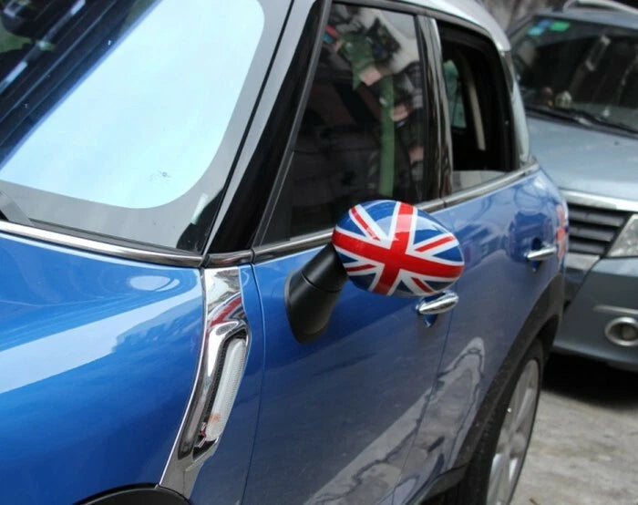 Union Jack Wing Side Mirror Cover Overlay Fit For Mini Cooper R53 2002-2006