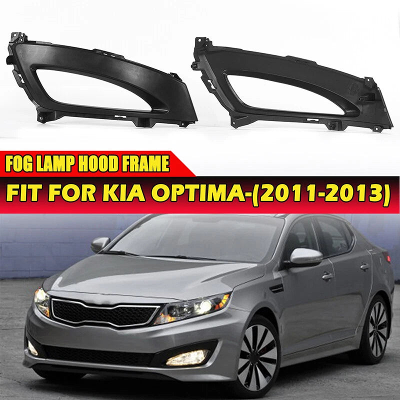 Front Bumper Fog Light Lamp Cover for 2011-2013 Kia Optima 2 x Covers