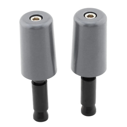 2 x Universal Handlebar Hand Grips & End Caps for Motorcycle (No Year)