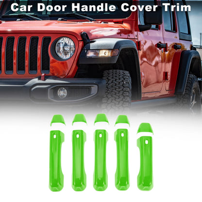 Door Handle Cover Trim for Jeep Wrangler JL (2018-2023) - Green 1 Set