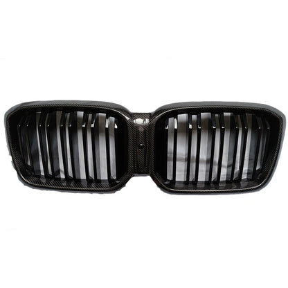 Carbon Fiber Front Bumper Kidney Grill Grille For 2022+ BMW X3 X4 G01 G02