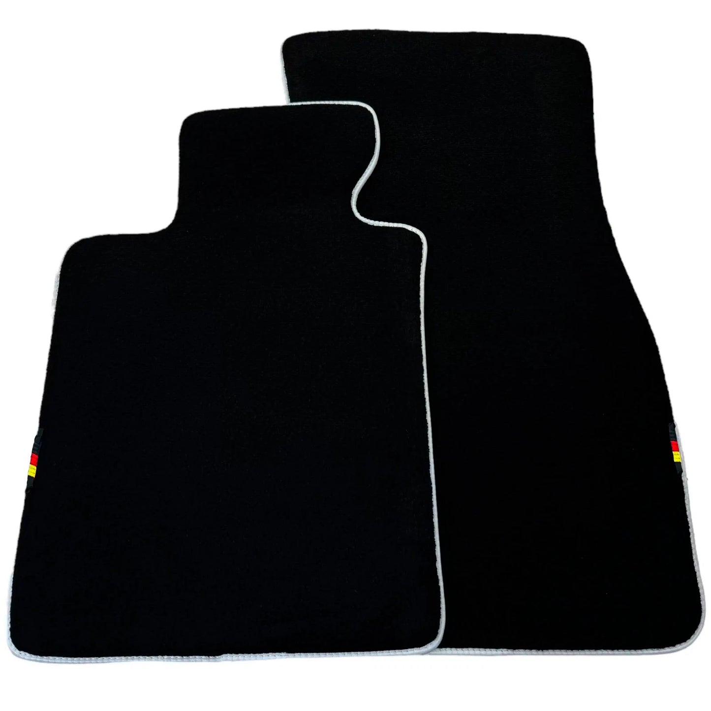 AutoWin Black Floor Mats for BMW i7 Series G70 (2022-2026) White Trim