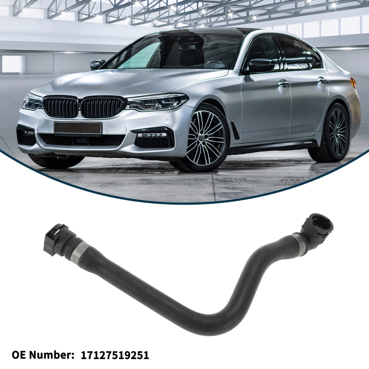 Radiator Hose Coolant Pipe 4.4L for BMW 545i (2004-2005)
