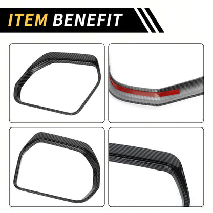 Carbon Fiber Rearview Mirror Eyebrow Trim for Toyota Tundra (2007-2021)