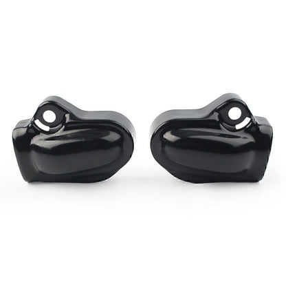 Black Bar & Shield Rear Axle Covers for Harley V-Rod VRSC Muscle (2002-2017)