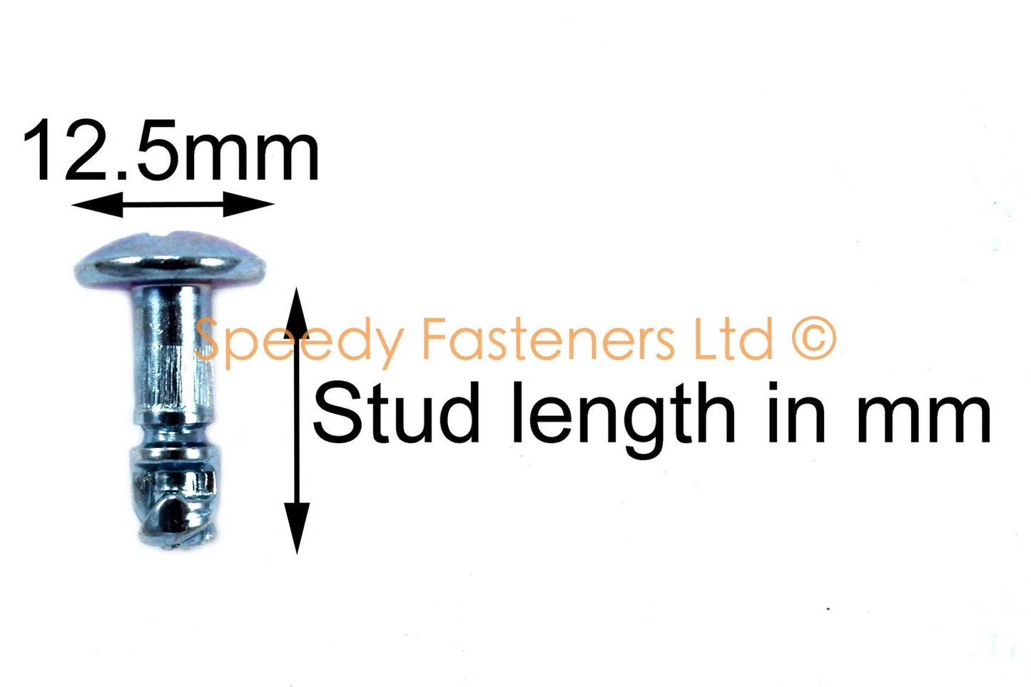 1x dzus Posi Démontage Rapide 17mm Tête Fourche Attache Boulon