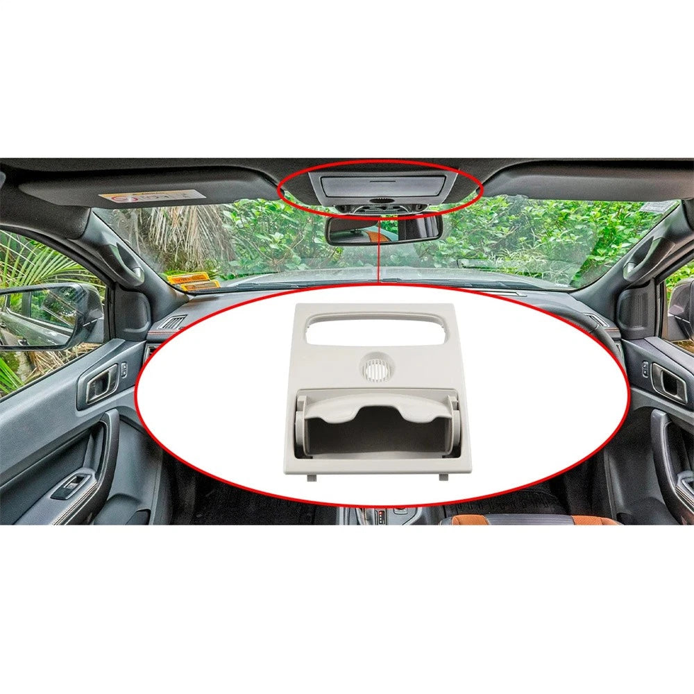 Gray Overhead Console Map Light Cover for Ford Ranger, Everest, Mazda BT-50