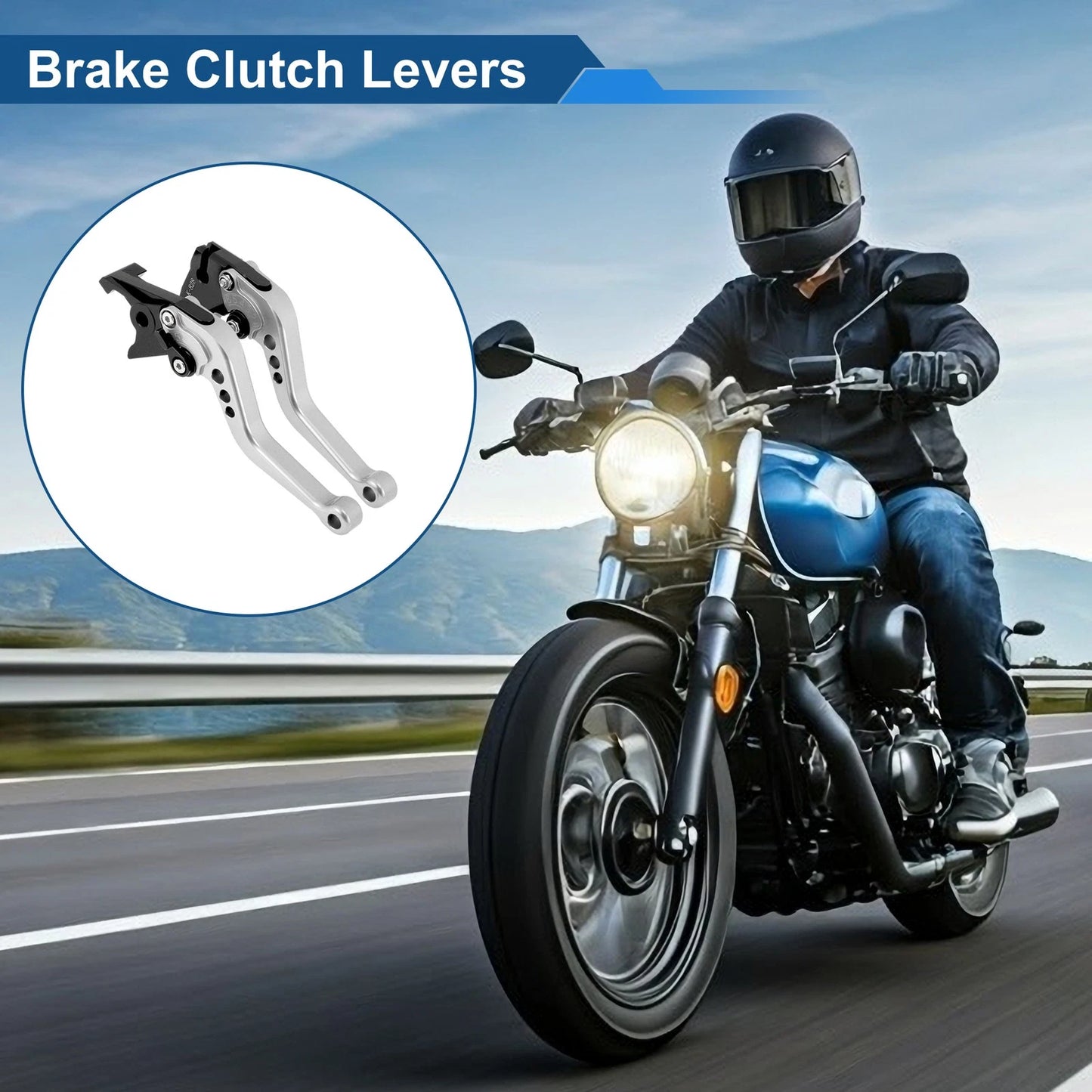Adjustable Brake Clutch Levers for Kawasaki ZX6R/ZX636R/ZX6RR (2005–2020)