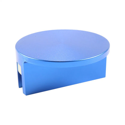 Large Slotted Universal Magnetic Jack Pad Adapter for Car Frame Rail Blue