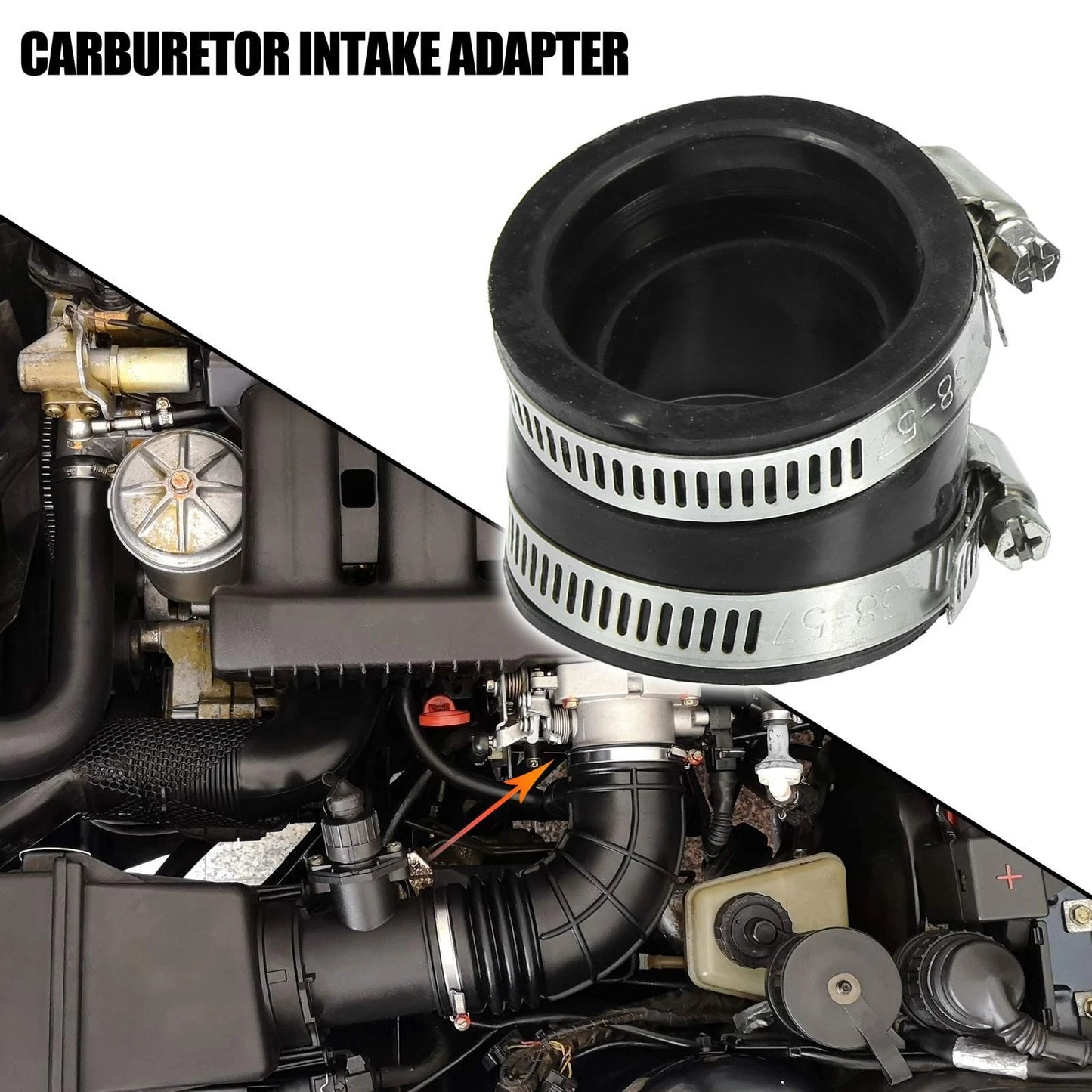 4pcs Carburetor Manifold Adapter for Suzuki GS750E GS750T (1980-1983)