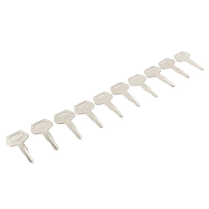 10 x Ignition Keys Metal for Komatsu Excavator Dozer Loader