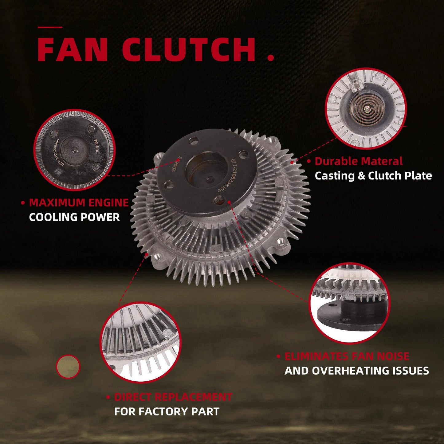 Cooling Fan Clutch for Nissan Patrol Y60 GR GQ 4.2L Diesel (1988-1997)