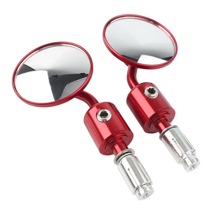 CNC 7/8" Round Bar End Mirrors for Universal Motorcycle Models