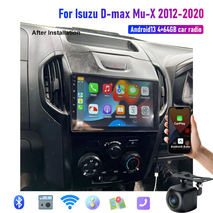 9" Wireless CarPlay Android Auto Head Unit for Isuzu Dmax MuX (2012-2020)
