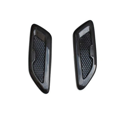 Carbon Fiber Hood Air Outlet Vent Cover Trim For Evoque Discovery Sport /evoque