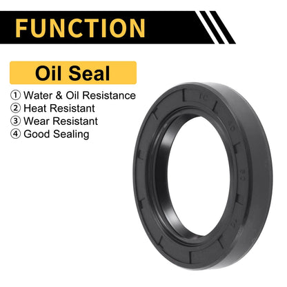 Oil Seal 40x60x10mm NBR Black 5 Pcs