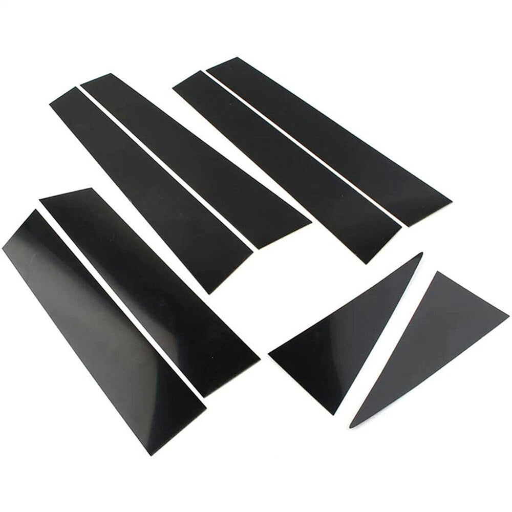 8 Pcs Window Pillar Posts Door Trim Covers for Nissan Rogue (2014-2020)