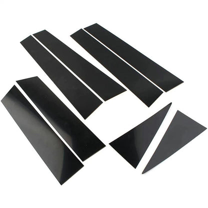 8 Pcs Window Pillar Posts Door Trim Covers for Nissan Rogue (2014-2020)